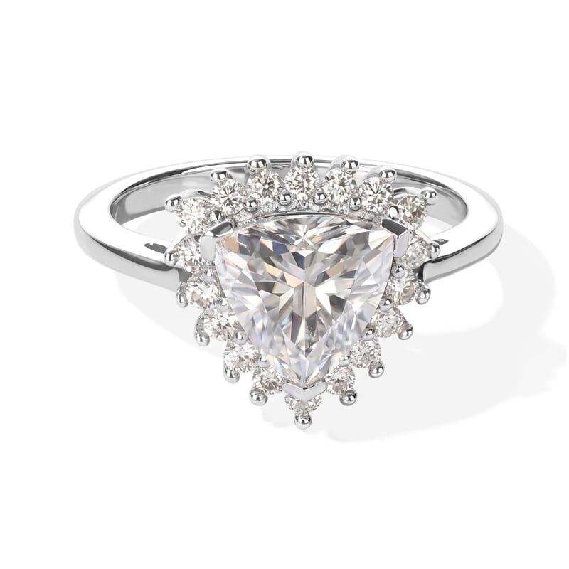 EverTrue Moissanite 2.00 ctw Ring in Platinum Bond (Size 7.0)