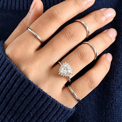 EverTrue Moissanite 2.00 ctw Ring in Platinum Bond (Size 8.0)