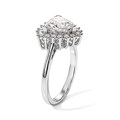 EverTrue Moissanite 2.00 ctw Ring in Platinum Bond (Size 8.0)