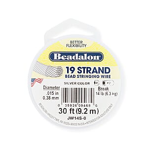 GCS 19 Strand Silver Clear Beadalon