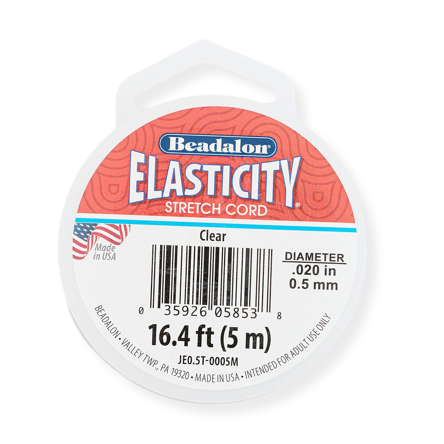 GCS Elasticity 0.5Mm Clear Cord