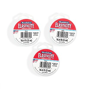 GCS Elasticity 0.8Mm Black Cord