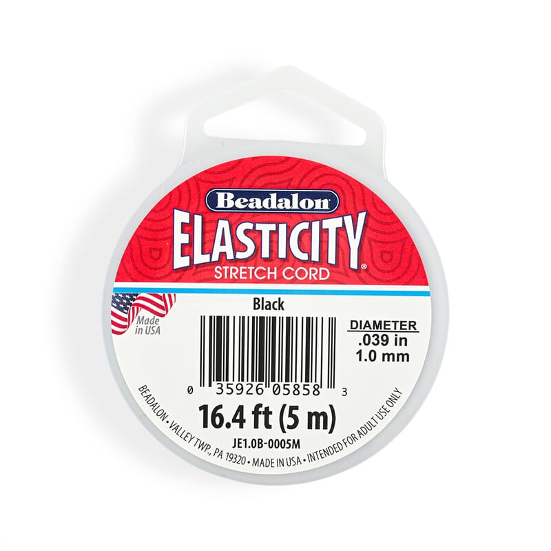 GCS Elasticity 1Mm Black Cord