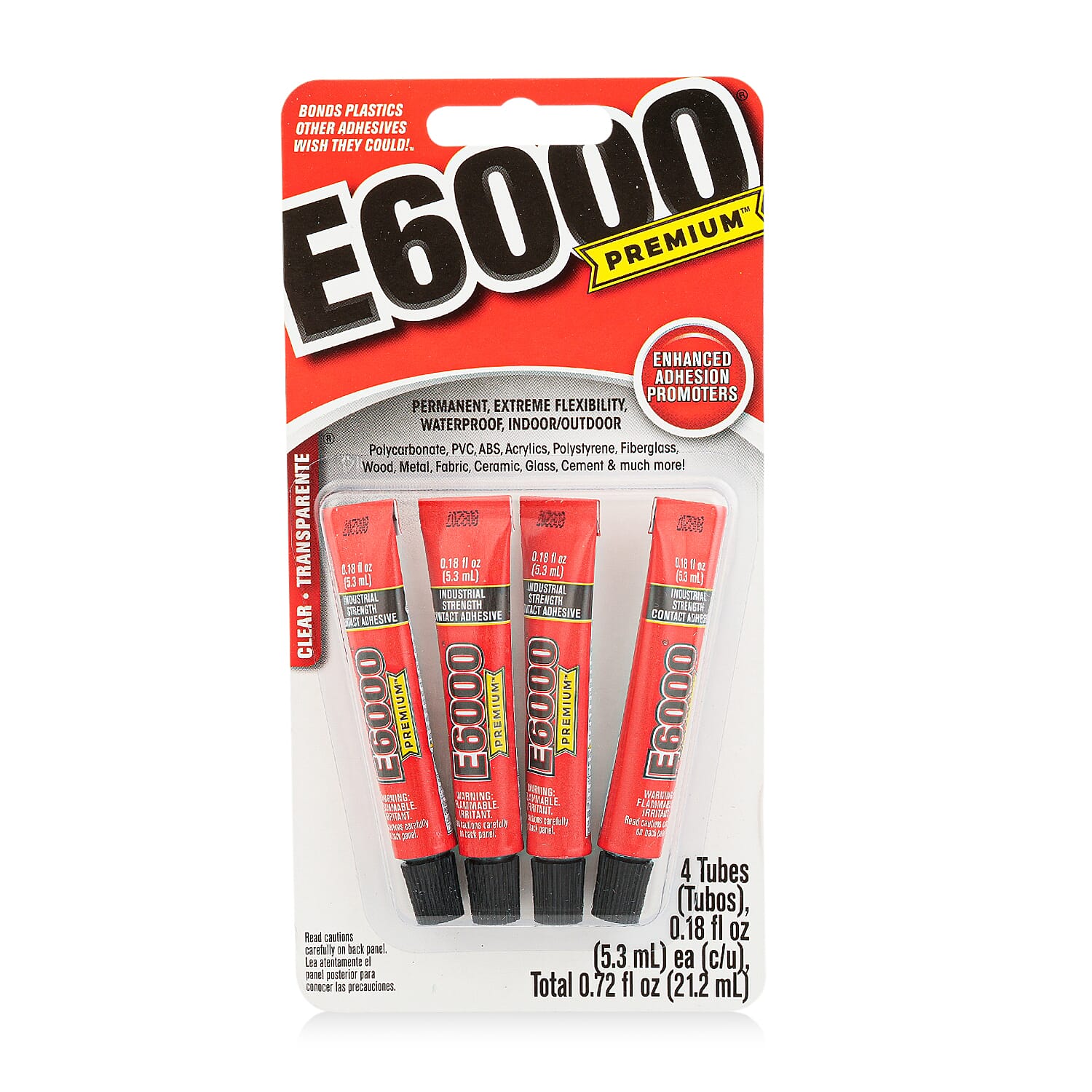 GCS E6000 Premium Clear 0.18 Fl Oz Mini 4Pk
