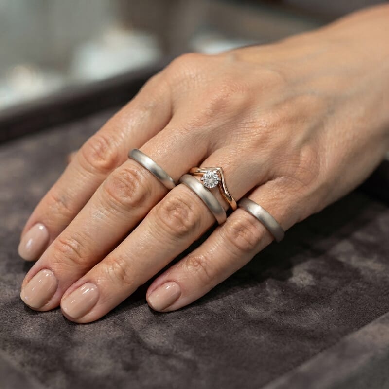 Luxuriant Lab Grown Diamond G-H SI 0.25 ctw Ring in 18K Vermeil Rose Gold Over Sterling Silver (Size 5.0)