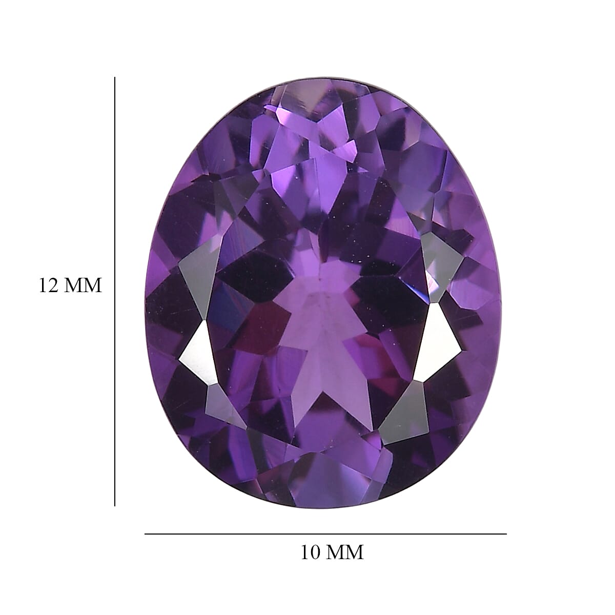 African Amethyst (Fancy 12x10 mm) 4.17 ctw