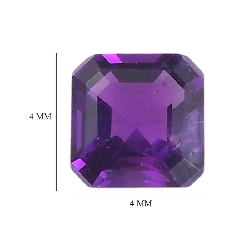 AA African Amethyst Set of 5 (Oct 4x4 mm) 1.37 ctw