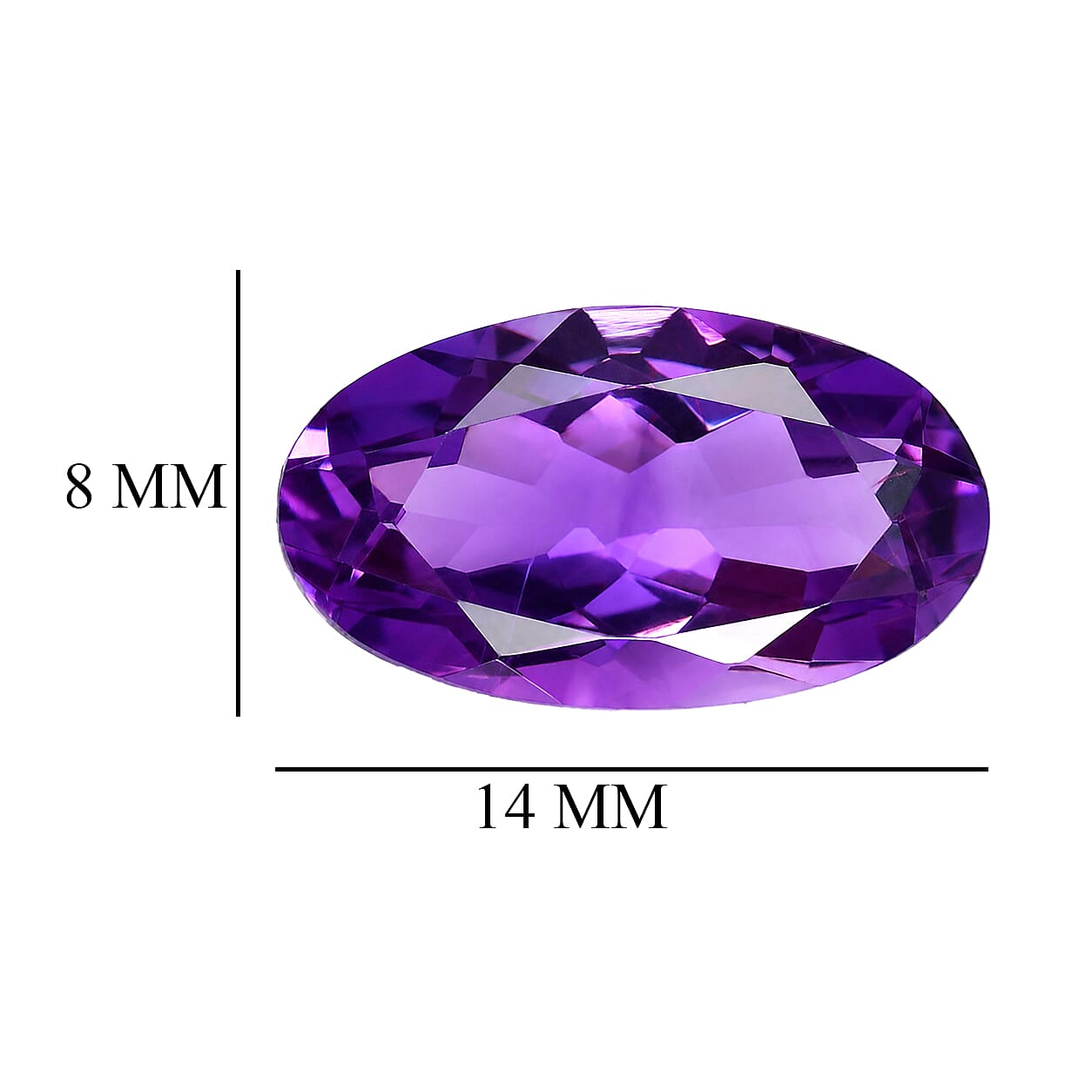 AA Moroccan Amethyst (Ovl 14x8 mm) 3.47 ctw