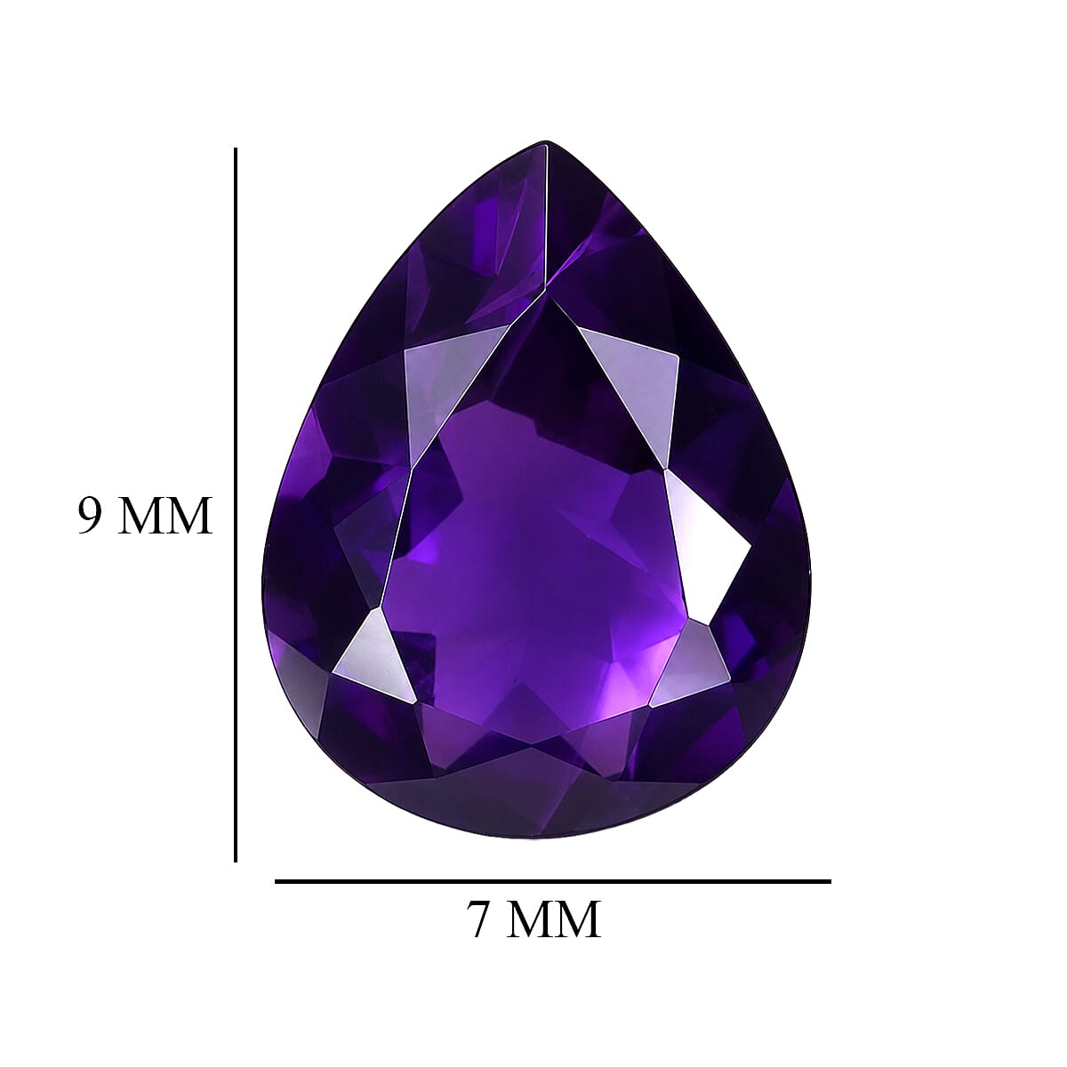 AAA Moroccan Amethyst (Pear 9x7 mm) 1.30 ctw