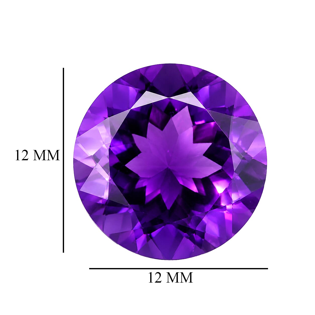 AAA Moroccan Amethyst (Rnd 12 mm) 5.38 ctw