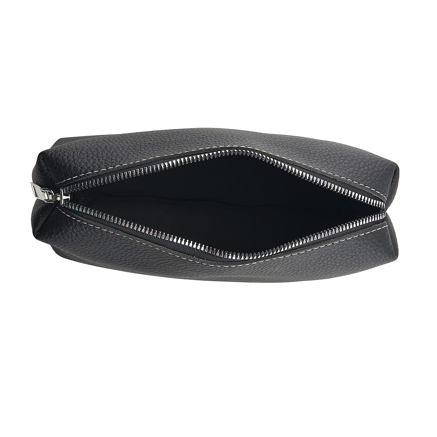 La Marey Black Embossed Brand Genuine Leather Set of 2 Handbag
