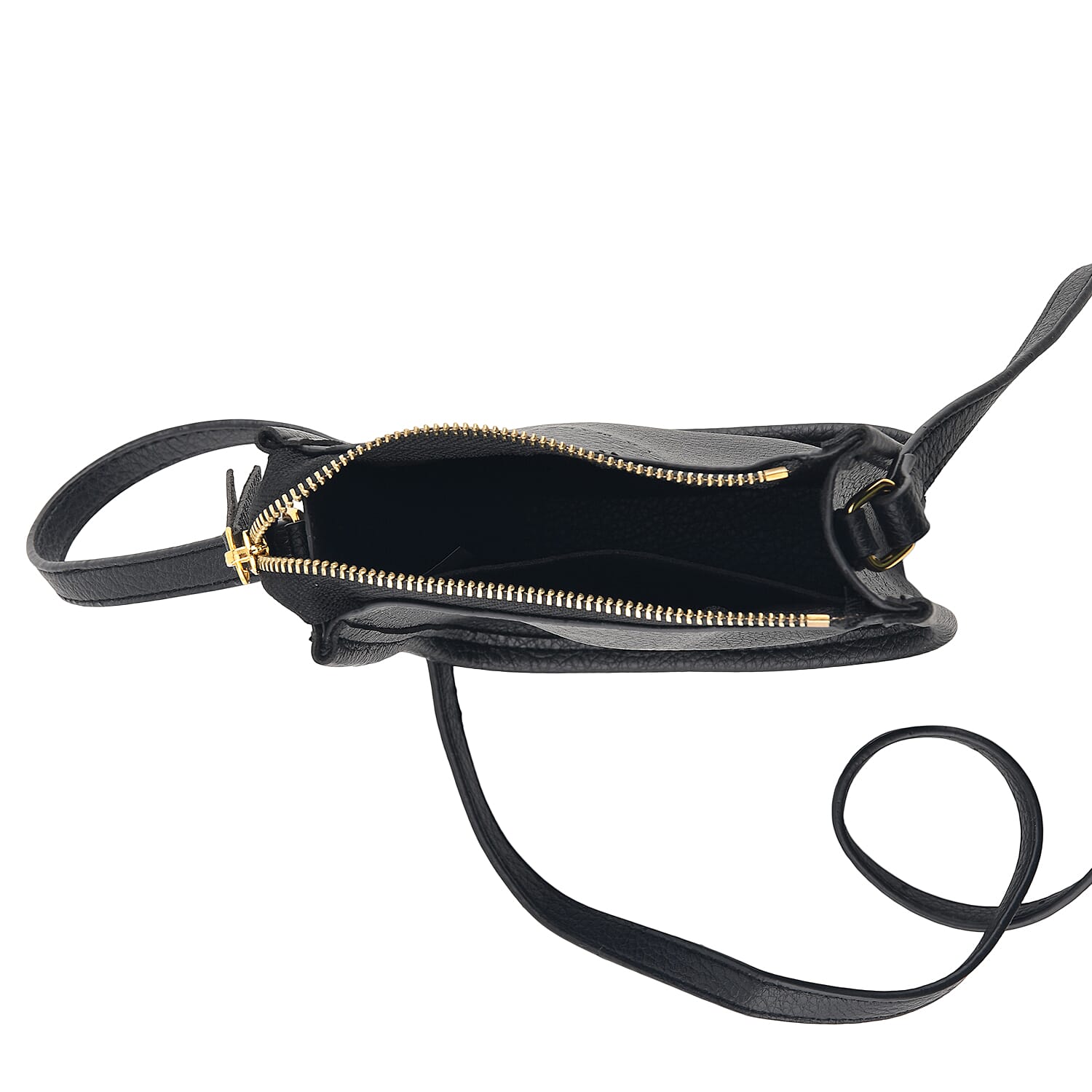 La Marey Black Genuine Leather Embossed Brand Wallet