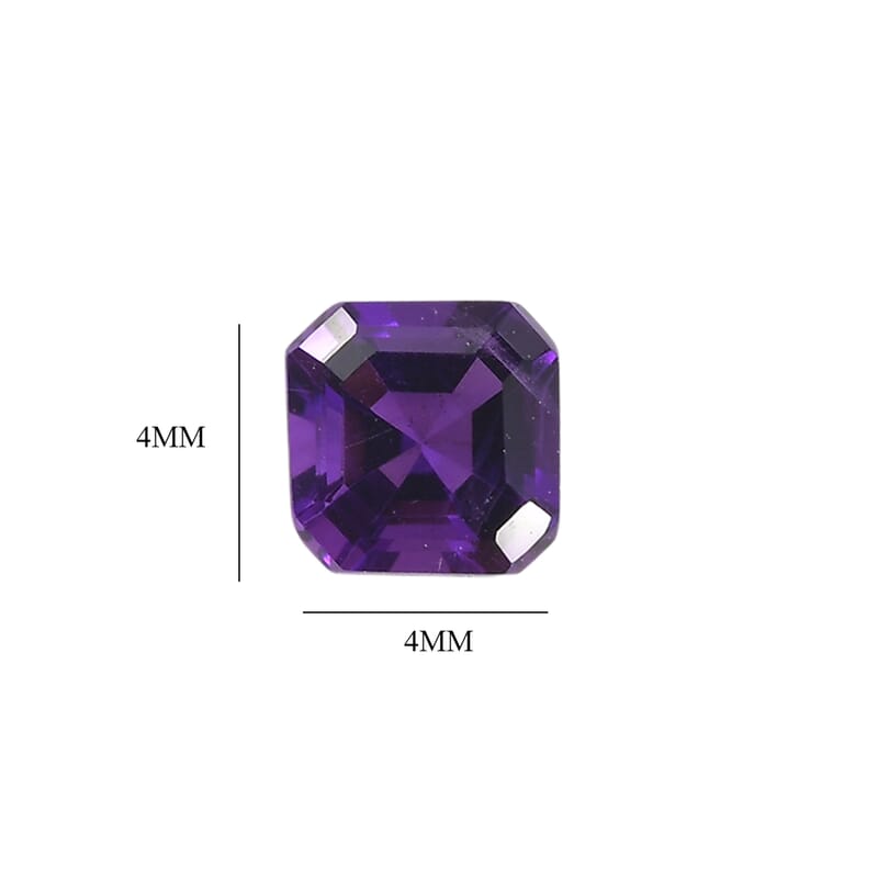 AAA African Amethyst Set of 5 (Oct 4x4 mm) 1.59 ctw