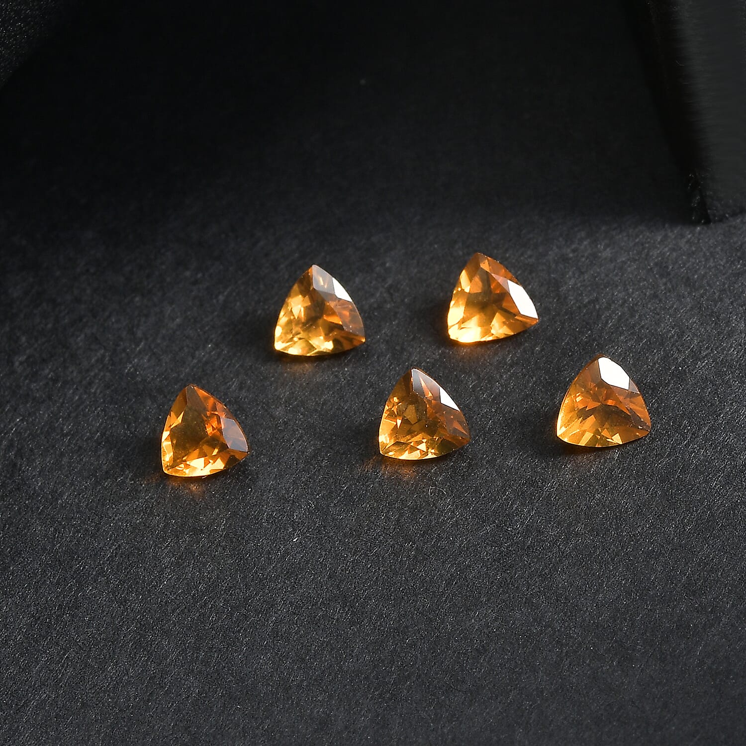 Fire Opal Set of 5 (Trl 4 mm) 0.70 ctw