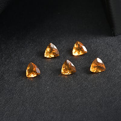 Fire Opal Set of 5 (Trl 4 mm) 0.70 ctw
