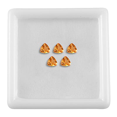 Fire Opal Set of 5 (Trl 4 mm) 0.70 ctw