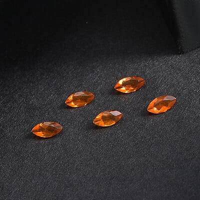 AA Fire Opal Set of 5 (Mrq 5x2.5 mm) 0.41 ctw