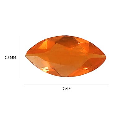 AA Fire Opal Set of 5 (Mrq 5x2.5 mm) 0.41 ctw
