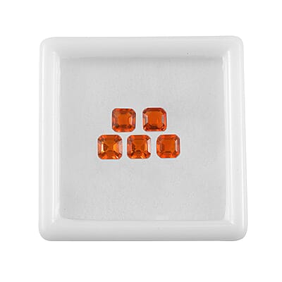 AAA Fire Opal Set of 5 (Oct 4x4 mm) 0.96 ctw