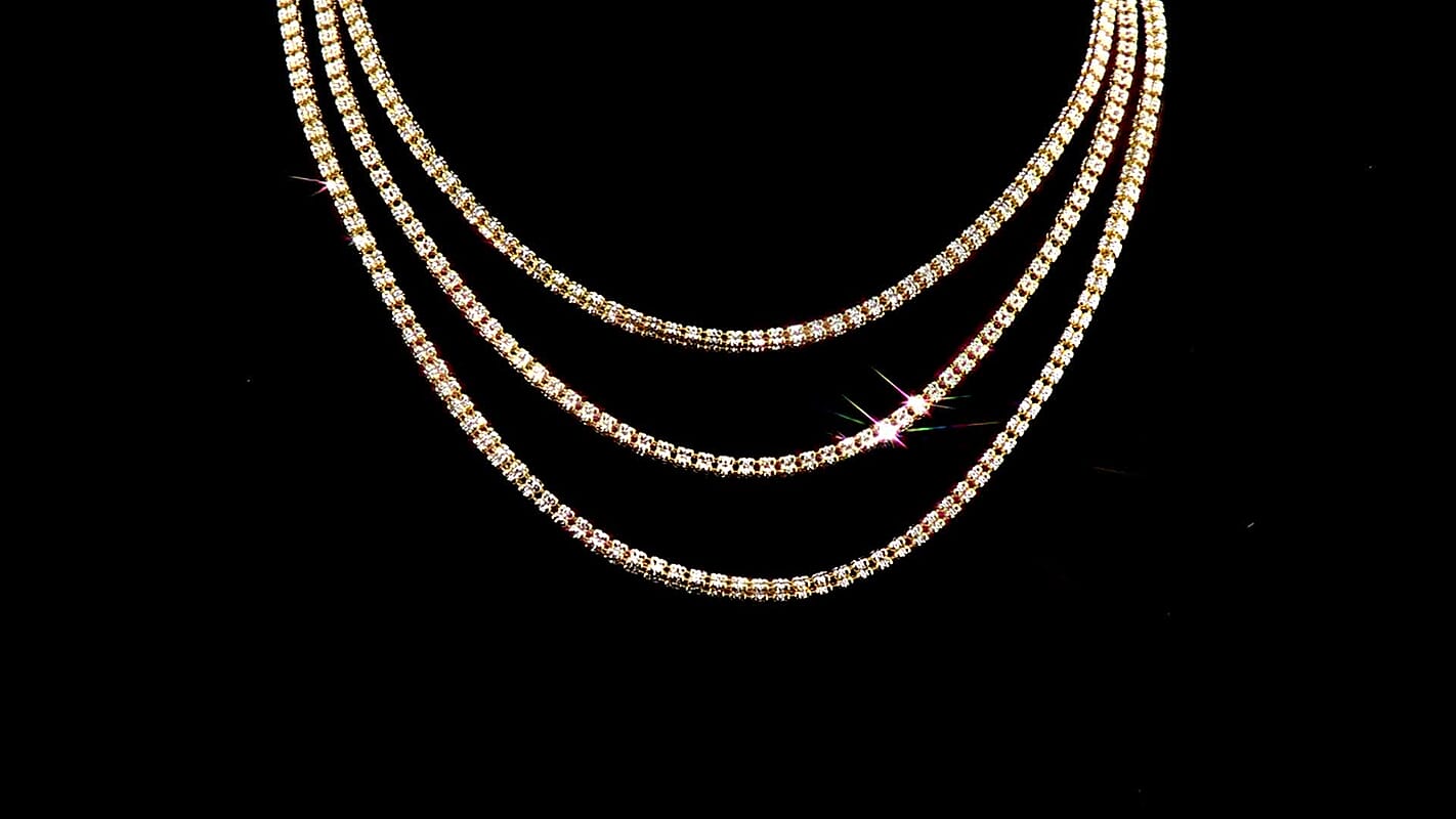 Italian 14K YG Over and Sterling Silver Diamond-cut ICE Chain Necklace (20 Inches) (27.50 g)