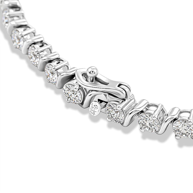 Luxuriant Lab Grown Diamond SI 4.40 ctw Bracelet in Sterling Silver (6.50 In)