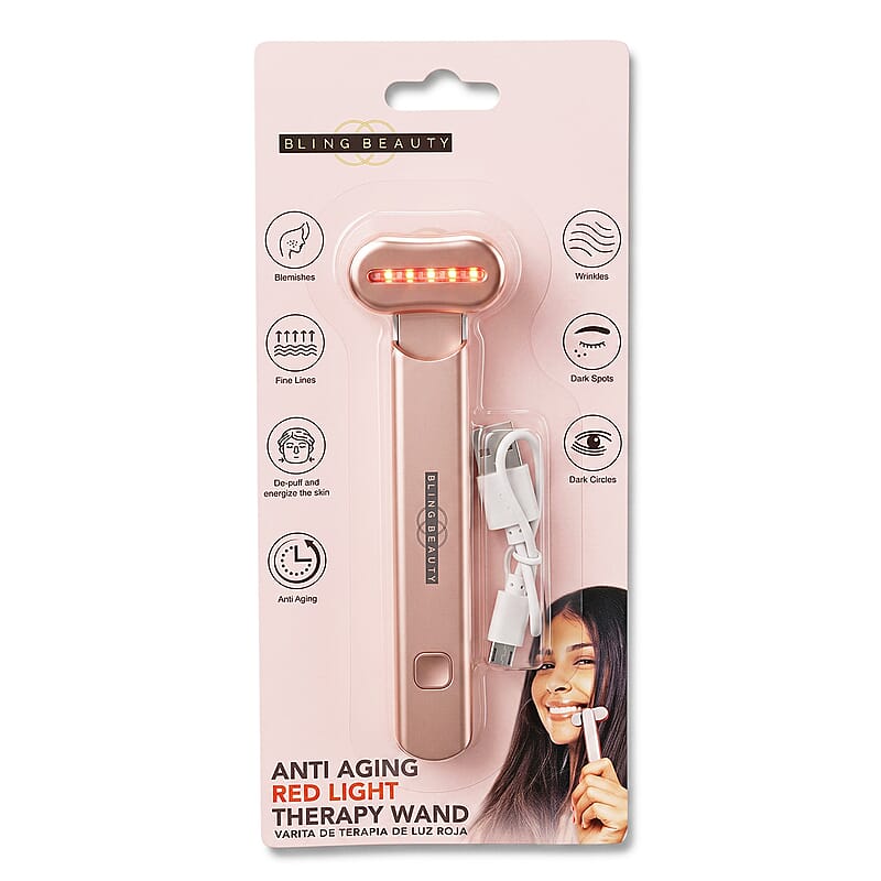 Bling Beauty Handheld Wand LED Light Therapy Wand with USB Charging Cord