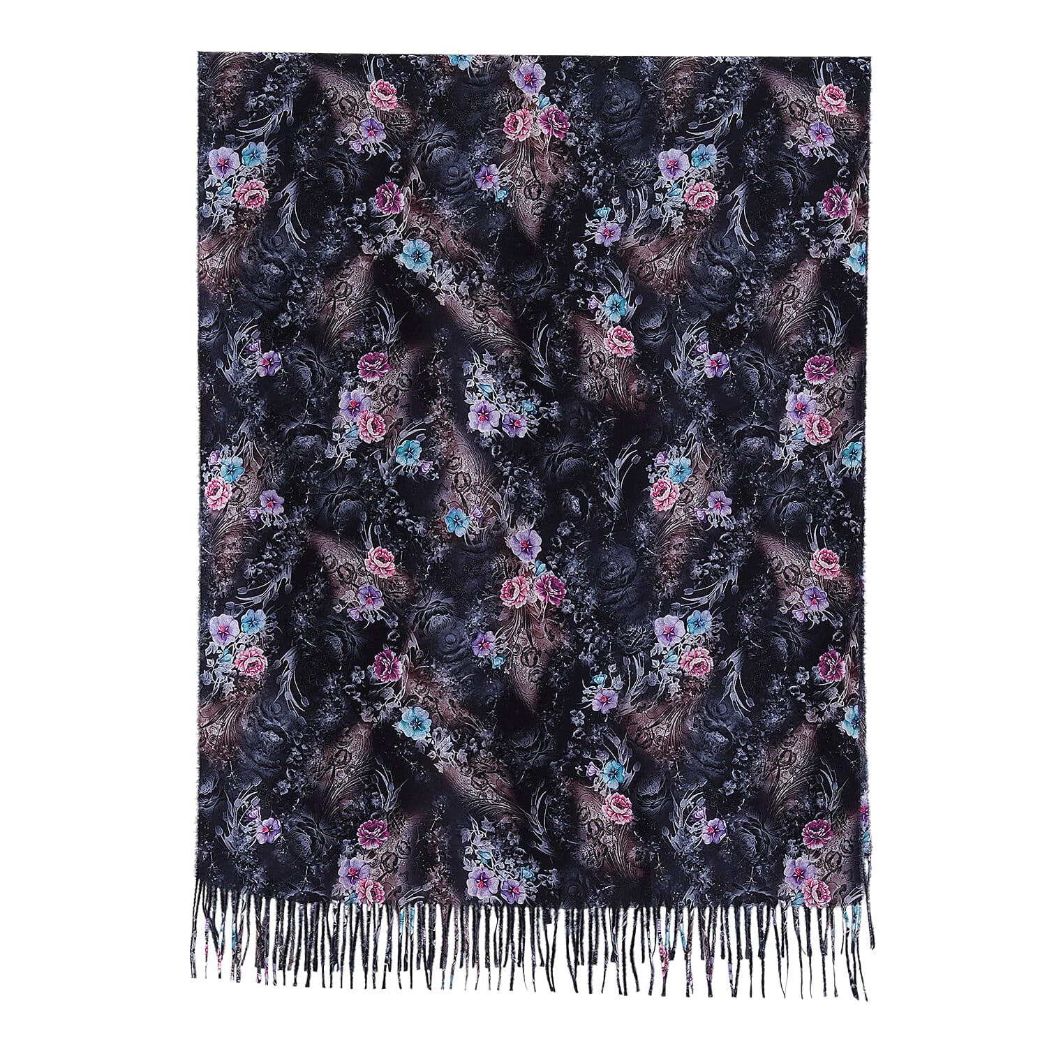 La Marey Pink Both Side Print Scarf