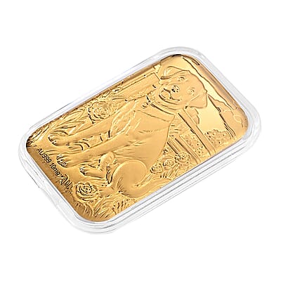 24K Gold Labrador Retriever Embossed Sheet (31x45.5mm) 10mg