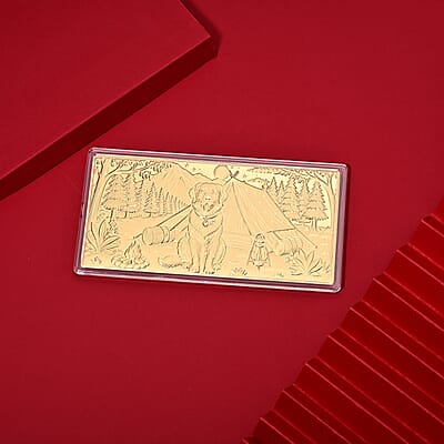 24K Gold French Bulldog Embossed Sheet (31x45.5mm) 100mg