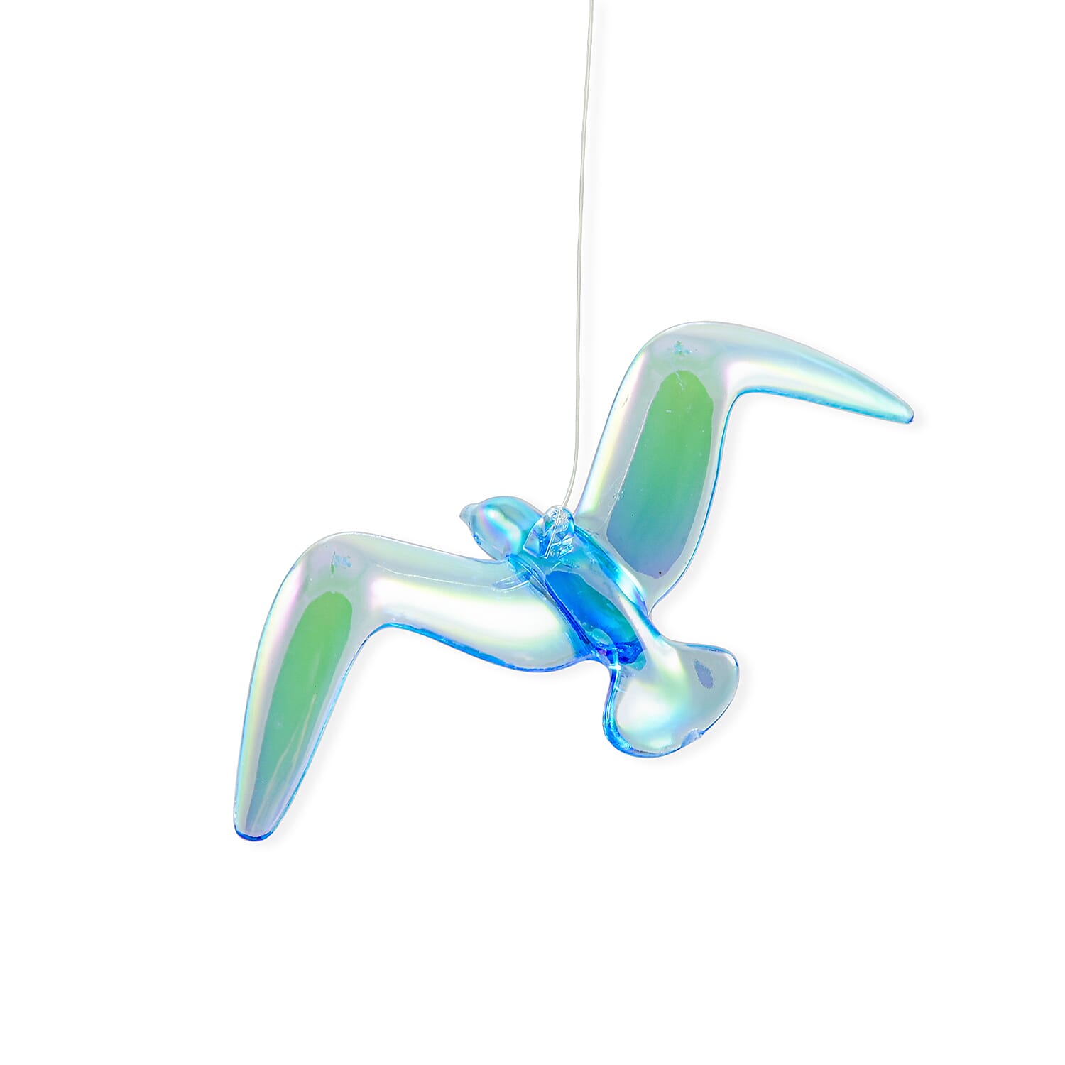 Closeout Beaded Acrylic Chime - Sail Boat -Blue