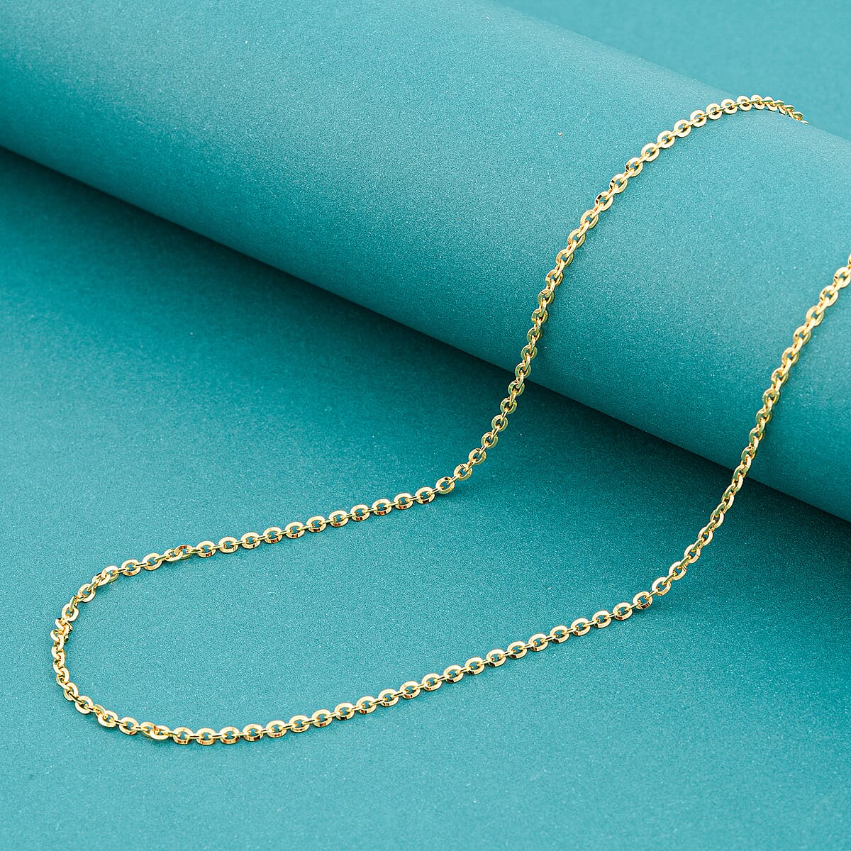 Brillantina Chain Necklace in 14K Yellow Gold Over Sterling Silver 5.10 Grams 22 Inches  image number 1