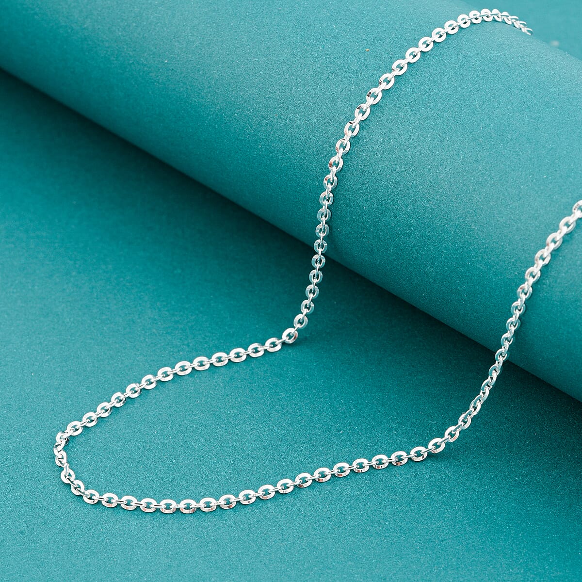Sterling Silver Brillantina Chain Necklace (18 Inches) (4.25 g) image number 1