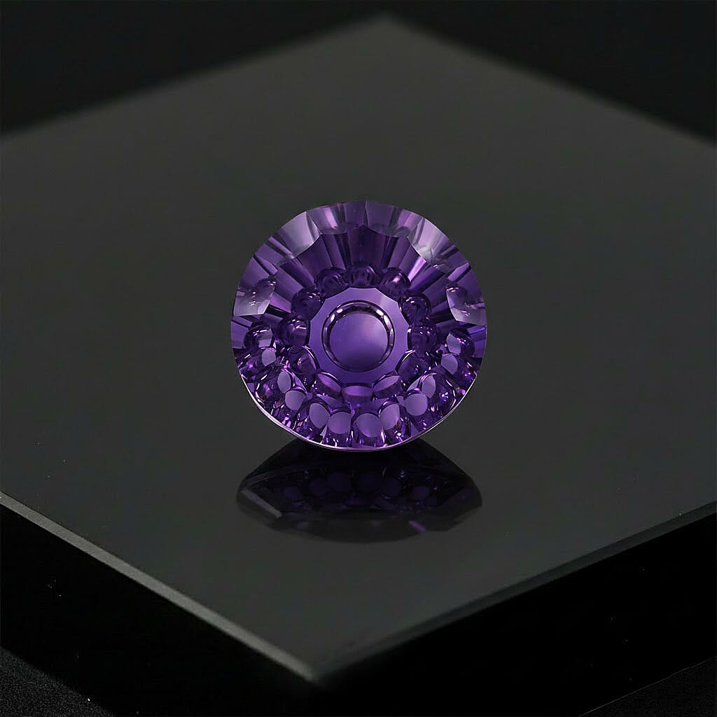 Crazy Fire Cut AAAA Amethyst (Rnd 17 mm) 15.00 ctw