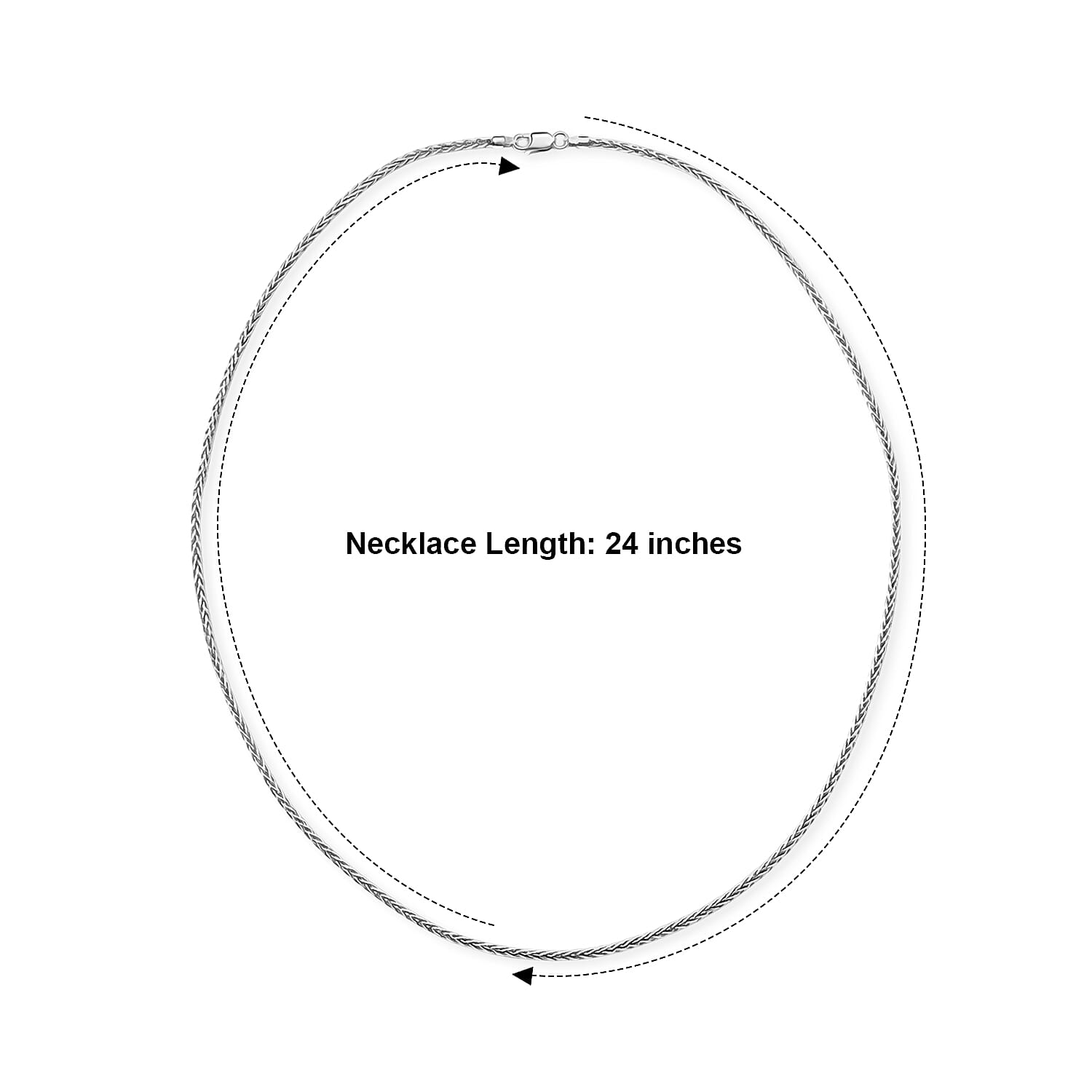 Diamond-cut Palm Chain Necklace in Sterling Silver 14.40 Grams 24 Inches