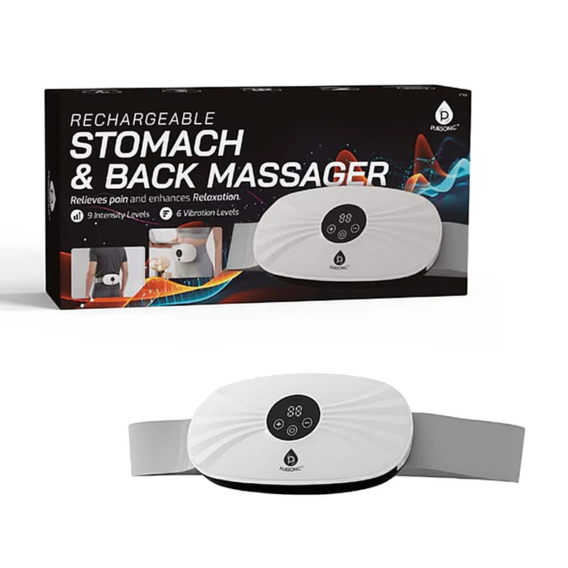 Thursday Treasure Deal Pursonic White Rechargeable Stomach and Back Massager