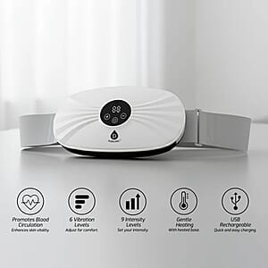 Pursonic White Rechargeable Stomach and Back Massager