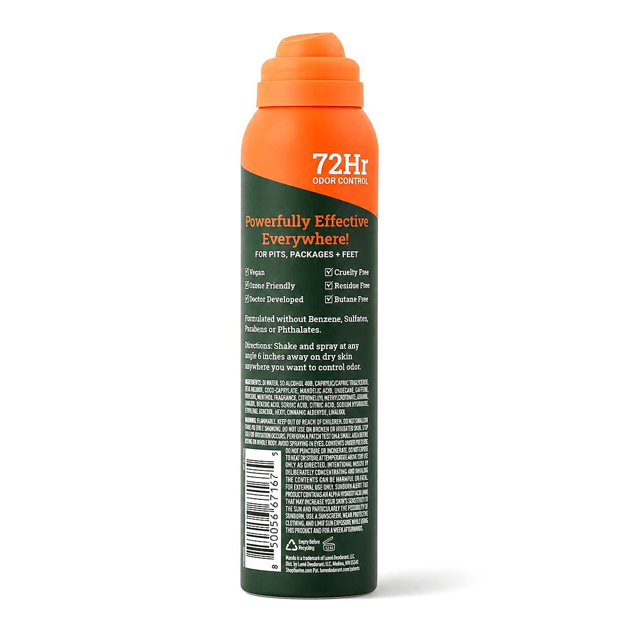 Lume Red Men's Deodorant Spray - Clover Woods