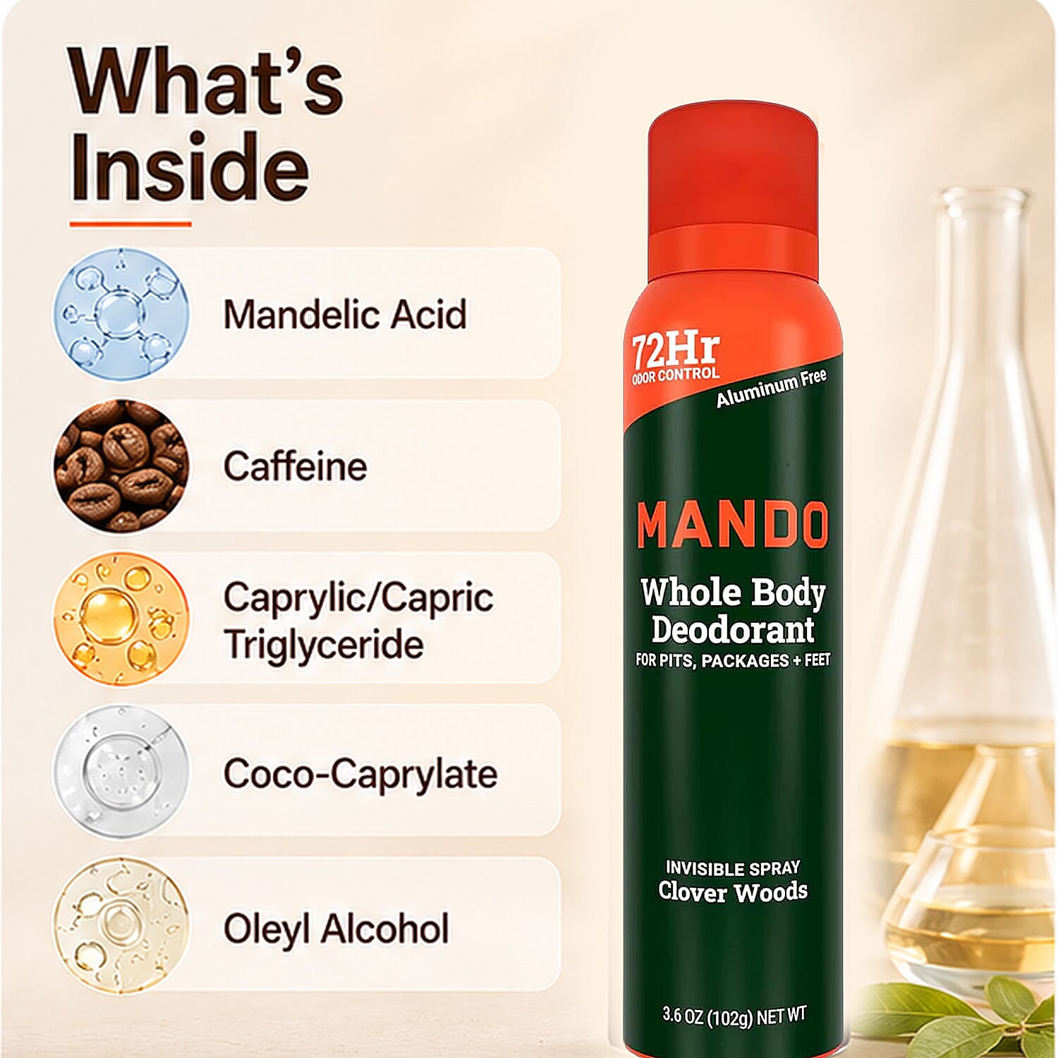 Lume Red Men's Deodorant Spray - Clover Woods