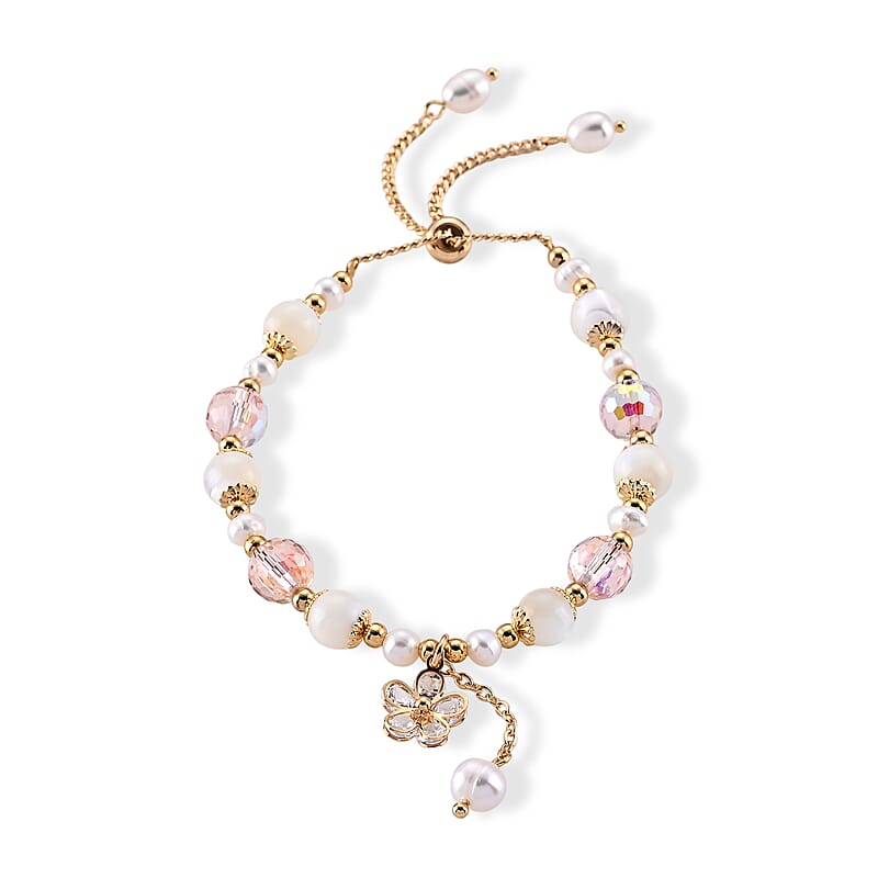 Multi Gemstone 43.00 ctw Bracelet in Goldtone (6.00-9.00In)