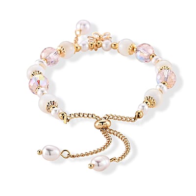 Multi Gemstone 43.00 ctw Bracelet in Goldtone (6.00-9.00In)