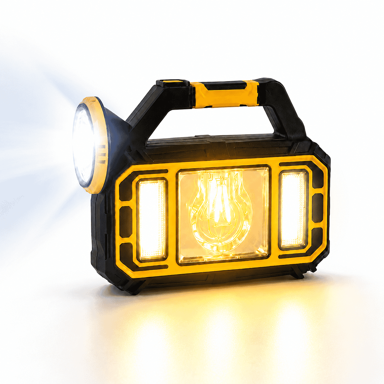 Livmore Yellow 18mAh Powered Solar Flashlight