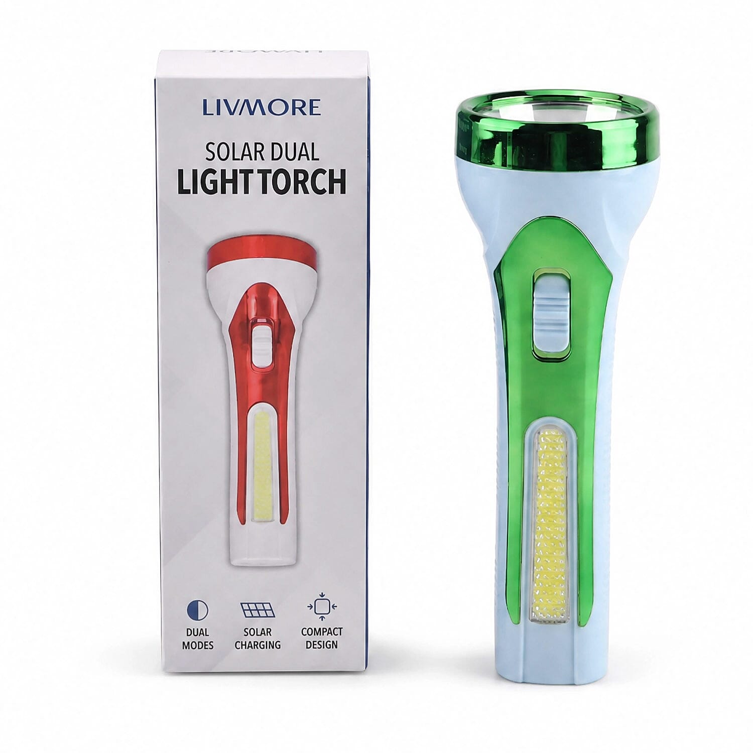 Livmore Blue 12mAh Solar Flashlight
