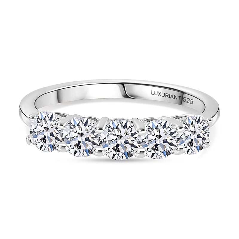 Luxuriant Lab Grown Diamond G-H SI 1.00 ctw Ring in 18K Vermeil Yellow Gold Over Sterling Silver (Size 7.0)
