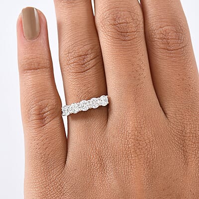 Luxuriant Lab Grown Diamond G-H SI 1.00 ctw Ring in 18K Vermeil Yellow Gold Over Sterling Silver (Size 7.0)