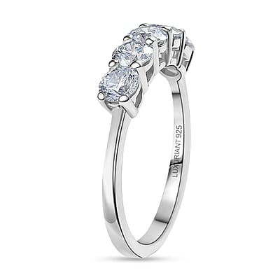 Luxuriant Lab Grown Diamond G-H SI 1.00 ctw Ring in 18K Vermeil Yellow Gold Over Sterling Silver (Size 7.0)