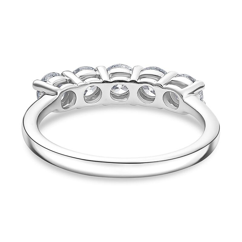 Luxuriant Lab Grown Diamond G-H SI 1.00 ctw Ring in 18K Vermeil Yellow Gold Over Sterling Silver (Size 7.0)
