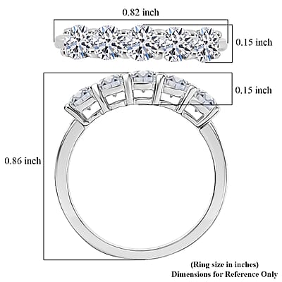 Luxuriant Lab Grown Diamond G-H SI 1.00 ctw Ring in 18K Vermeil Yellow Gold Over Sterling Silver (Size 7.0)