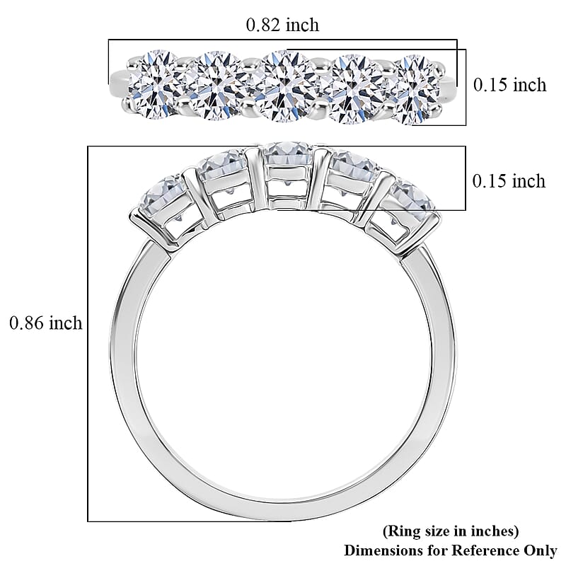 Luxuriant Lab Grown Diamond G-H SI 1.00 ctw Ring in 18K Vermeil Yellow Gold Over Sterling Silver (Size 7.0)