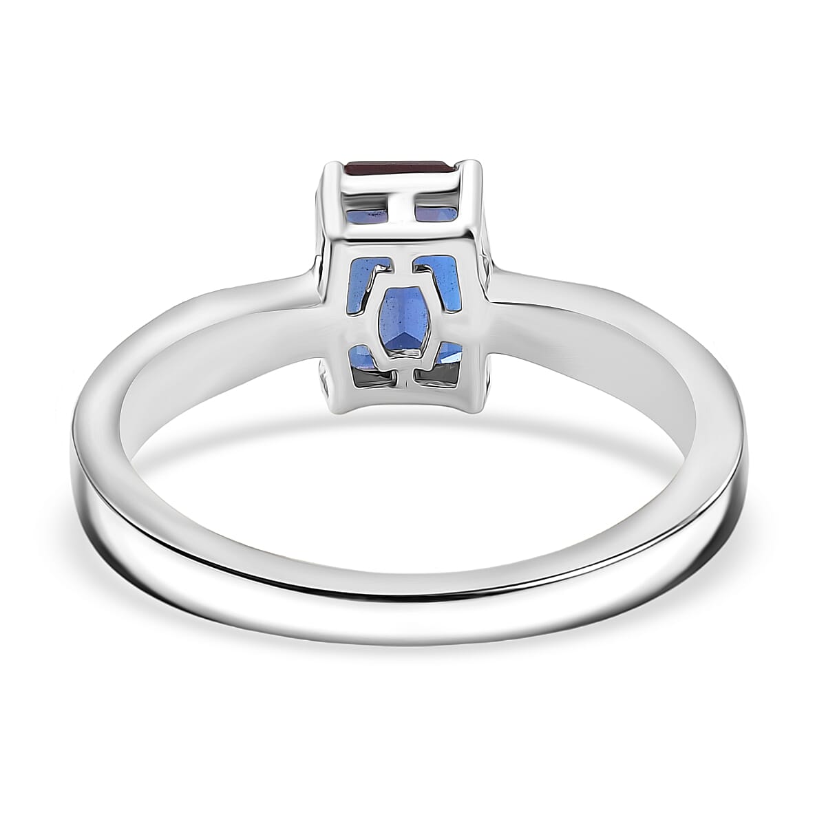 Luxuriant AAA Lab Grown Alexandrite 1.20 ctw Solitaire Ring in Rhodium Over Sterling Silver (Size 10.0)
