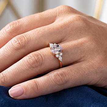 Pink Morganite / Rose Gold Over Sterling Silver / 4 - Product card gallery slide 2 (10249156559161)